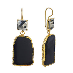 Black Colosseo Slab Earrings