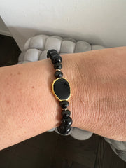 Black and Gold Wood Set