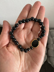 Black and Gold Wood Set