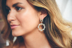 Moonstone Lucca Statement Earring