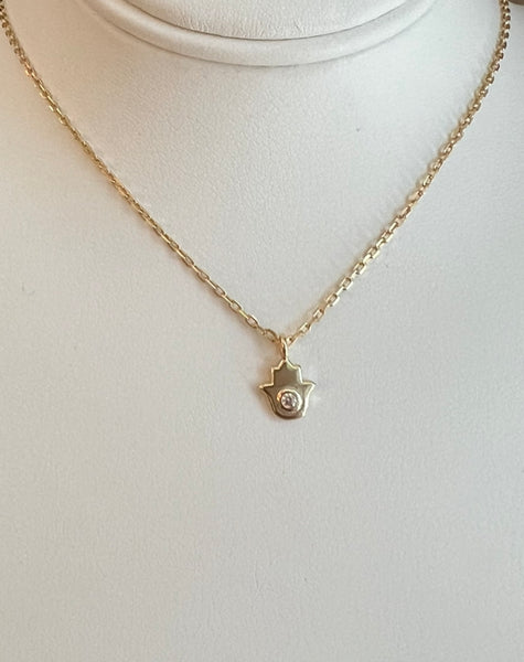Itty bitty Hamsah Necklace