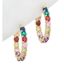 Multi-Color Zircon Hoops